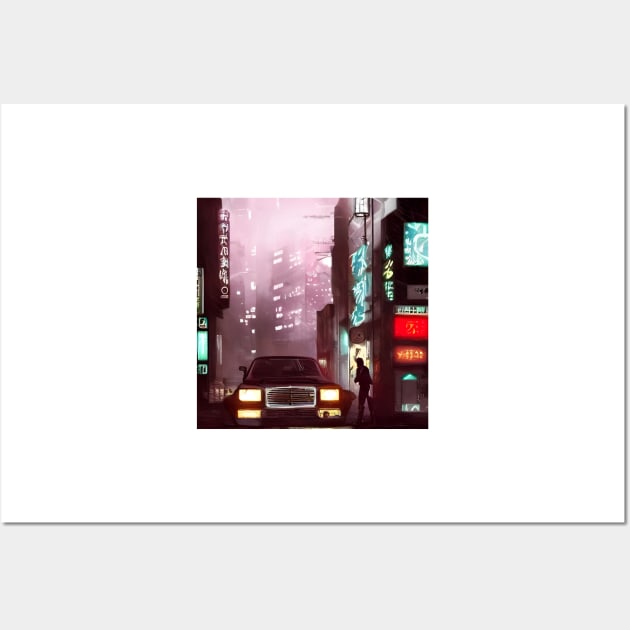 Tokyo Neon Cars Wall Art by Trendy-Now